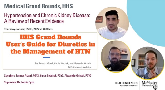 Poster for Medical Grand Rounds on Hypertension and Chronic Kidney Disease