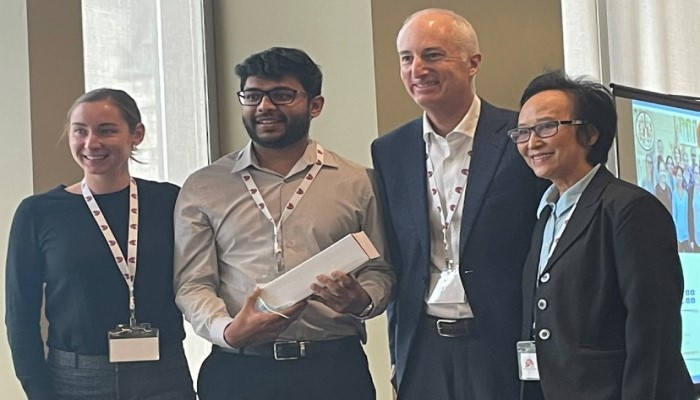 Nisarg Radadia winning 1st Place in Trainee Lightning Round Competition